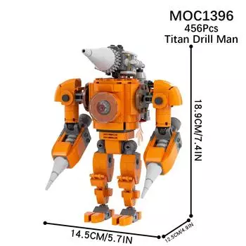2024 3D Динамик Детский блок пластиковый игровой конструктор для подростков и детей Skibidi унитаз 456шт.
