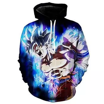 2024 3D Новый аниме Dragon Ball принтованный свитер серии пуловер Generation Tide Brand Hoodie Gift Pink Goku S