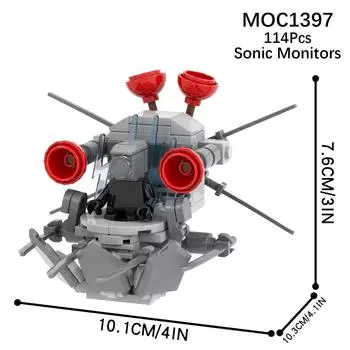 2024 3D Спикерман Детский блок пластиковый игровой конструктор для подростков и детей Skibidi унитаз 114шт.