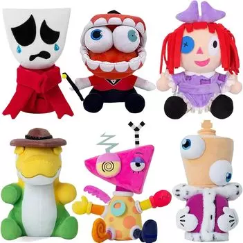 2024 6 шт./компл. Кибер цирк плюшевые игрушки удивительный цифровой цирк хлопковая плюшевая игрушка подарок для детей