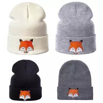 2024 абсолютно новые детские теплые зимние шапки для девочек и мальчиков, однотонные вязаные хлопковые теплые шапки, шапки, вязаные шапочки, 4 цвета