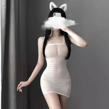 2024 экзотическая одежда Женское сексуальное нижнее белье Открытая промежность Бэбидоллс Женское кружевное сексуальное платье Косплей Экзотические костюмы Униформа One Size