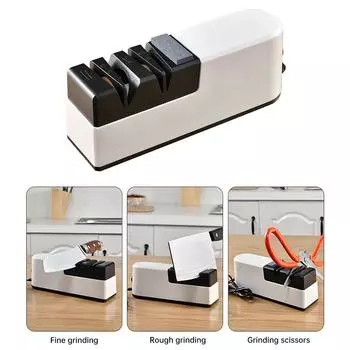 2024 электрическая точилка для ножей многофункциональная портативная автоматическая точилка для ножей с прямым лезвием кухонный нож аксессуар