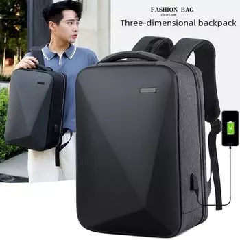 2024 Anti-Theft Laptop Backpack - Unisex, Large Capacity, Stylish Design 15 to 17.3 inches синий