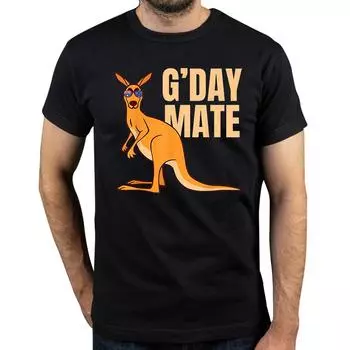 2024 Australia G-Day Mate Shirt Funny Kangaroo Australian Country Flag Men T Shirts Men T Shirts Hip Hop Tops Cotton Tees S