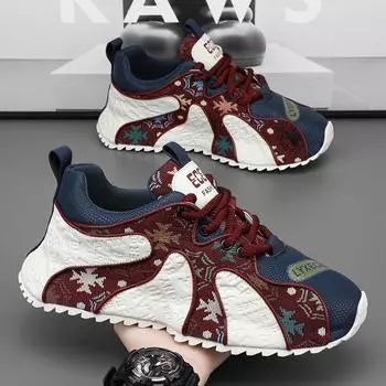 2024 autumn and winter breathable live broadcast high-quality bottom Korean version of sports shoes personalized outdoor casual men s shoes trend 39