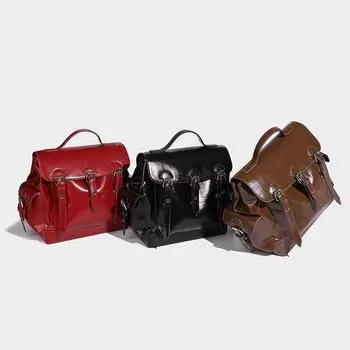 2024 autumn and winter fashion simple large capacity multi pocket backpack niche design high sense commuter versatile backpack чёрный