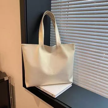 2024 autumn and winter large-capacity bags, fashionable tote bags, high-value new Chinese-style versatile shoulder commuter bags, new trendy белый