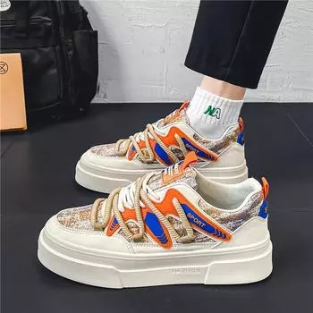 2024 autumn and winter men s lace-up canvas shoes lightweight breathable Internet celebrity social camouflage Guochao men s shoes tooling shoes 39