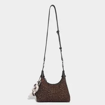 2024 autumn and winter niche fashion leopard print popular new versatile dumplings high-end handbag