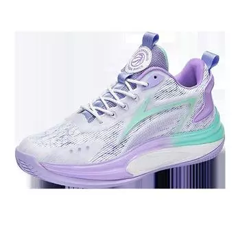 2024 autumn basketball shoes men s non-slip and wear-resistant teenagers medium help breathable friction sound actual combat training sports shoes 35 зелёный