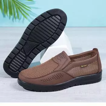 2024 Autumn Hot Sale Sneakers Men Fashion Casual Walking Shoes Breathable Men Snon-slip Zapatillas Hombre Men Mesh Shoes 47 чёрный