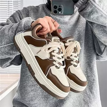 2024 autumn men s shoes Internet celebrity shoes men s ins trend versatile niche student board shoes men s platform sports shoes 39