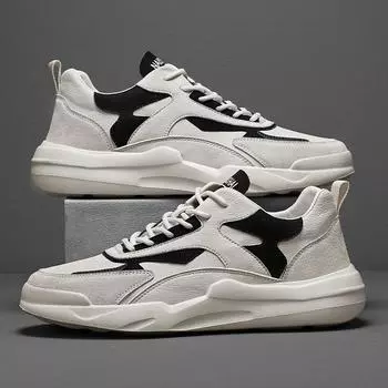 2024 Осень Новые Горячие Мужские Кроссовки Дышащие Удобные Модные Трендовые Микрофибры Повседневные Увеличивающие Рост Спортивные Туфли 39