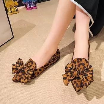 2024 autumn new Korean version of fashion pointed head one pedal flat bottom fashion casual large size women s shallow mouth bow 35 коричневый