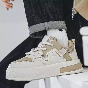 2024 autumn new men s low-top thick baseplate shoes student niche Forrest Gump white shoes live sports men s shoes 39