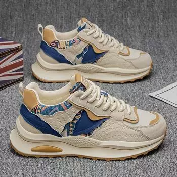2024 autumn new men s shoes light luxury versatile fashion trendy shoes Guochao Internet celebrity casual shoes personalized senior shoes 39