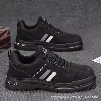 2024 autumn new trendy shoes men s autumn Martin boots wear-resistant tooling men s shoes casual non-slip series casual shoes 39 хаки