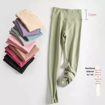 2024 Autumn/Winter Women s High Waist German Velvet Seamless Warm Leggings M (40-50kg)