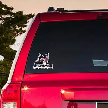 2024 Автомобильные наклейки Президентские выборы Наклейка на бампер автомобиля Наклейка на бампер автомобиля Невыцветающая наклейка Take America Back Наклейка на автомобиль CHINA