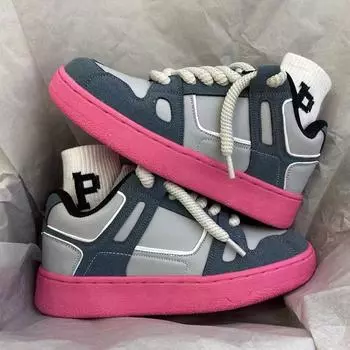 2024 Баскетбольные кроссовки для мужчин, дышащие кроссовки на платформе для пар, женские повседневные кроссовки 36