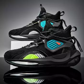 2024 Баскетбольные Кроссовки Спортивная Обувь Толстая Сетка Мужские Женские Детские Баскетбольные Кроссовки 39 чёрный