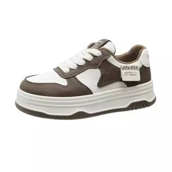 2024 Белые женские кроссовки на платформе, кроссовки Kawaii Vintage Vulcanize Casual Korean Fashion Harajuku Tennis Female Flats 35