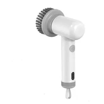 2024 Беспроводные электронные электрические щетки для чистки, работа по дому, кухонные щетки для мытья посуды, профессиональные щетки для чистки плитки белый