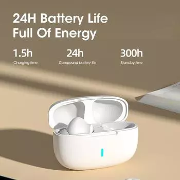 2024 Беспроводные Bluetooth-наушники TWS-наушники Беспроводные наушники Стереогарнитура HiFi-наушники Спортивные наушники ENC Smart Noise Reduction чёрный