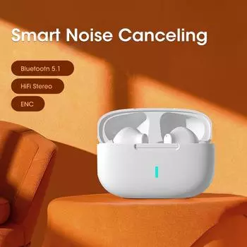 2024 Беспроводные Bluetooth-наушники TWS-наушники Беспроводные наушники Стереогарнитура HiFi-наушники Спортивные наушники ENC Smart Noise Reduction чёрный