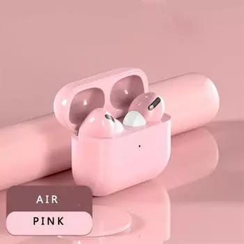 2024 Беспроводные наушники, всплывающие наушники-вкладыши с датчиком стерео объемного звучания, Bluetooth-наушники, гарнитура с сенсорным управлением розовый