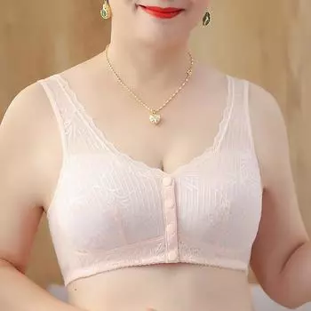 2024 без стального обода удобный дышащий тонкий женский бюстгальтер со сборкой спереди пряжка нижнее белье женщины 36/80BC