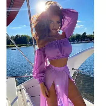 2024 бикини пляжная накидка женская летняя женская купальный костюм из двух частей платье купальники купальник пляжная одежда комплекты из 2 предметов S чёрный