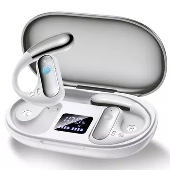 [2024 Bluetooth 16.2 Bluetooth 5.4 IPX6 Led Type C Качество звука Улучшенная версия] Беспроводные наушники Наушники Открытые