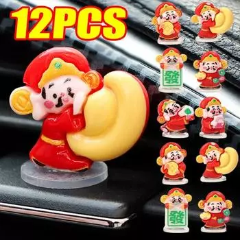 2024 Бог богатства украшения для автомобиля приборная панель автомобиля мини качающаяся голова украшение привлекающее богатство украшение для салона автомобиля аксессуары