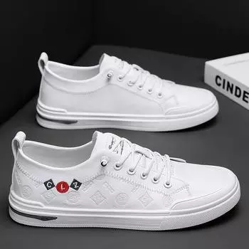 2024 Большие весенние новые повседневные туфли для пар, модная универсальная повседневная обувь, студенческая обувь, нескользящая 39 бежевый