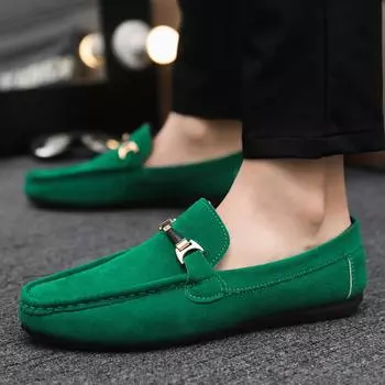 2024 Большой размер, новая модная трендовая обувь-бини, мужская обувь, пуловеры без шнуровки 39 зелёный