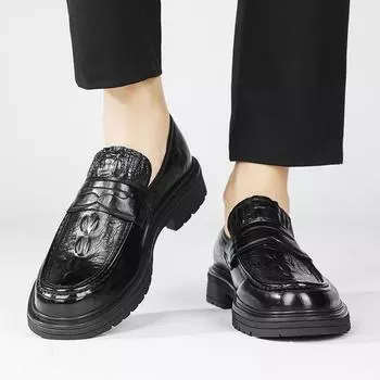 2024 Брендовая мужская обувь, роскошное качество, модные туфли, повседневные удобные ретро-деловые кожаные туфли для мужчин, обувь ручной работы 38 коричневый