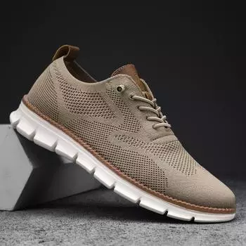 2024 British style men s shoes summer breathable sports shoes fly-woven mesh shoes men s large size 48 running trendy shoes 40