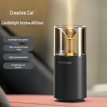 2024 Candlelight Автомобильный и настольный увлажнитель воздуха - Ароматерапевтическая ночная световая атмосфера Car Aromatherapy Diffuser 129