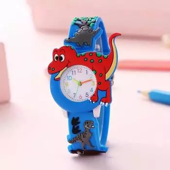2024 Часы кварцевые силиконовые детские Ультрамен Динозавр - Супер милые, Цифровые, Идеально подходят для мальчиков и девочек