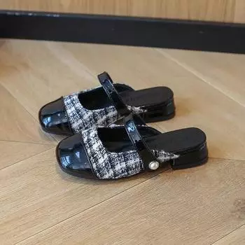 2024 Children Leather Shoes for Girls Autumn New Fashion Korean Style Soft Bottom Anti-slippery Princess Elegant Versatile Shoes 27 бежевый