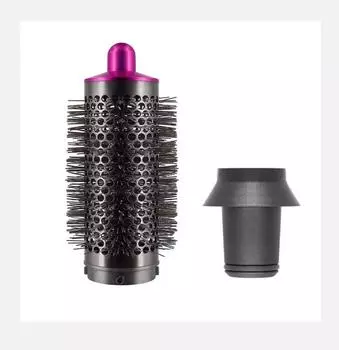 2024 Цилиндрическая расческа и адаптер для Dyson Airwrap Styler / Аксессуары для сверхзвукового фена, инструмент для завивки волос, розово-красный и серый