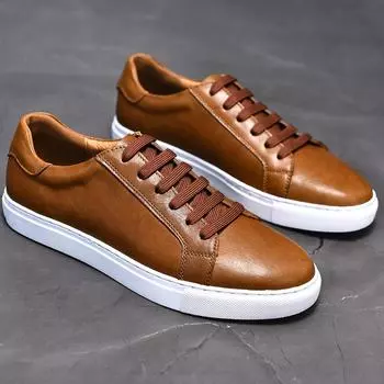 2024 Классические фирменные туфли из натуральной кожи для мужчин, официальная обувь для вечеринок, британская мужская деловая повседневная обувь, новые модели высокого класса 36 чёрный