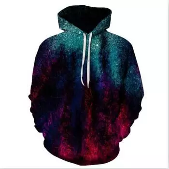2024 Cool Galaxy Series 3D Printed Fashion Men s Long Sleeve Hoodie Men s Top Harajuku Trendy Men s Hoodie Pocket S