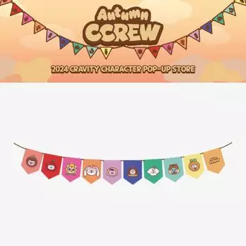 2024 CRAVITY Персонаж Осень CCREW POP-UP Store Мини-гирлянда