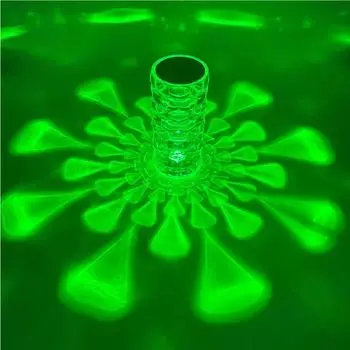 2024 Crystal Nordic Style RGB LED Настольная лампа с сенсорным управлением, украшение Romance Diamond, питание от USB, спальня, гостиная, вечеринка, ужин RGB белый