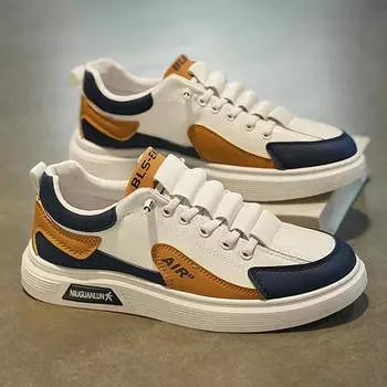 2024 цветные повседневные туфли для отдыха на открытом воздухе, модные низкие туфли со шнуровкой, корейская версия молодежных мужских туфель на плоской подошве для путешествий 39