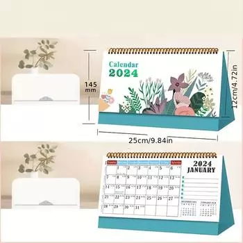2024 Desk Calendar, Creative Fancy Calendar, Annual Calendar Notebook Plan A