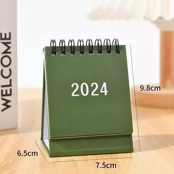 2024 Desktop Calendar Stand Up Calendar Schedule Desk Calendar Table Top Calendar Standing Flip Desk Calendar синий
